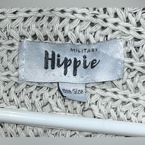 Military Hippie Felicity Faux Fur Batwing Cardigan - Picture 8 of 8